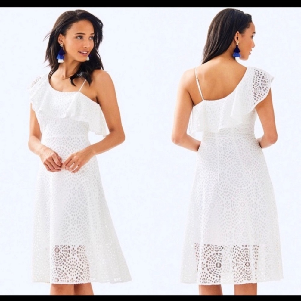 Lily Pulitzer dress one shoulder (size 8)